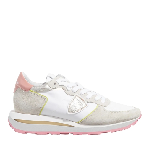 Philippe Model Low-Top Sneaker Tropez Haute Low Woman Mondial Pop Blanc Rose