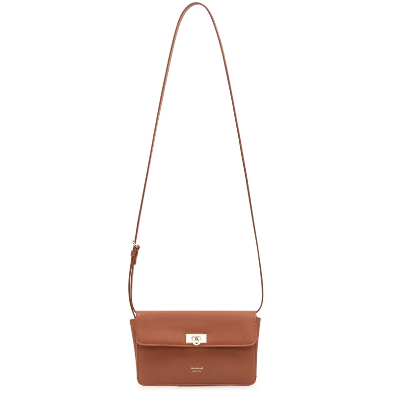 Salvatore Ferragamo Sac à bandoulière Borsa Harley con Patta beige(Image 2)