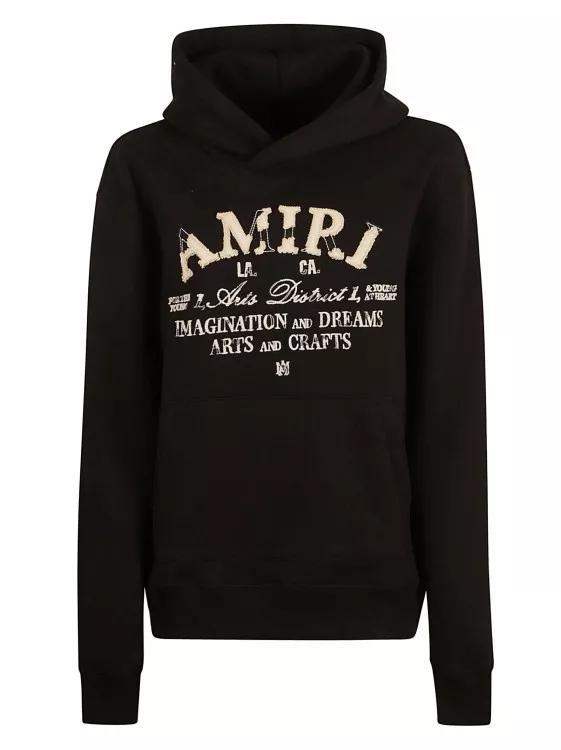 Amiri - Black Ribbed Classic Hoodie - Größe M - black