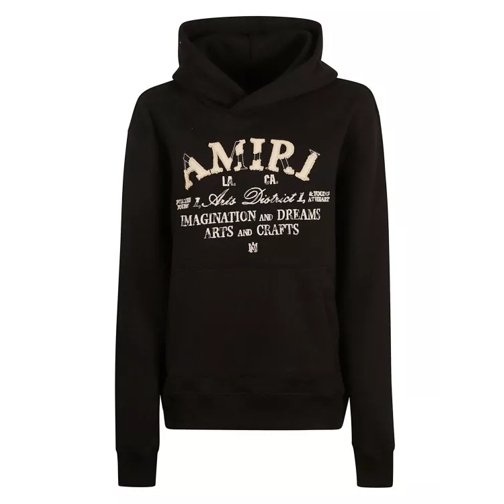 Amiri Black Cotton Jersey Hoodie Black 