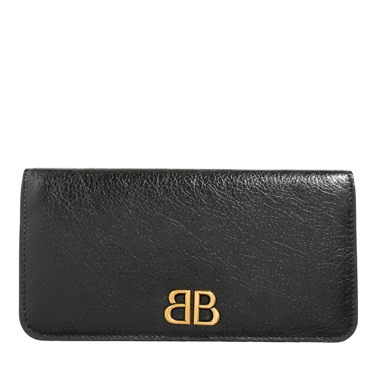 Balenciaga Portemonnaie - Monaco Verti Wallet - Gr. unisize - in Schwarz - für Damen