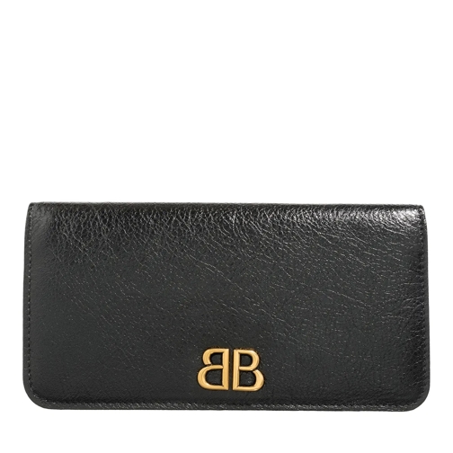 Balenciaga Bi-Fold Portemonnaie Monaco Verti Wallet Black