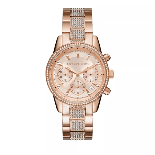 Michael Kors Ritz Chronograph Stainless Steel Watch Rose gold Chronograph