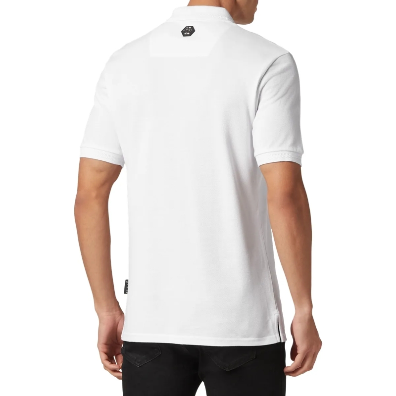 Philipp Plein Top Poloshirt Skull&Bones weiss(Image 5)