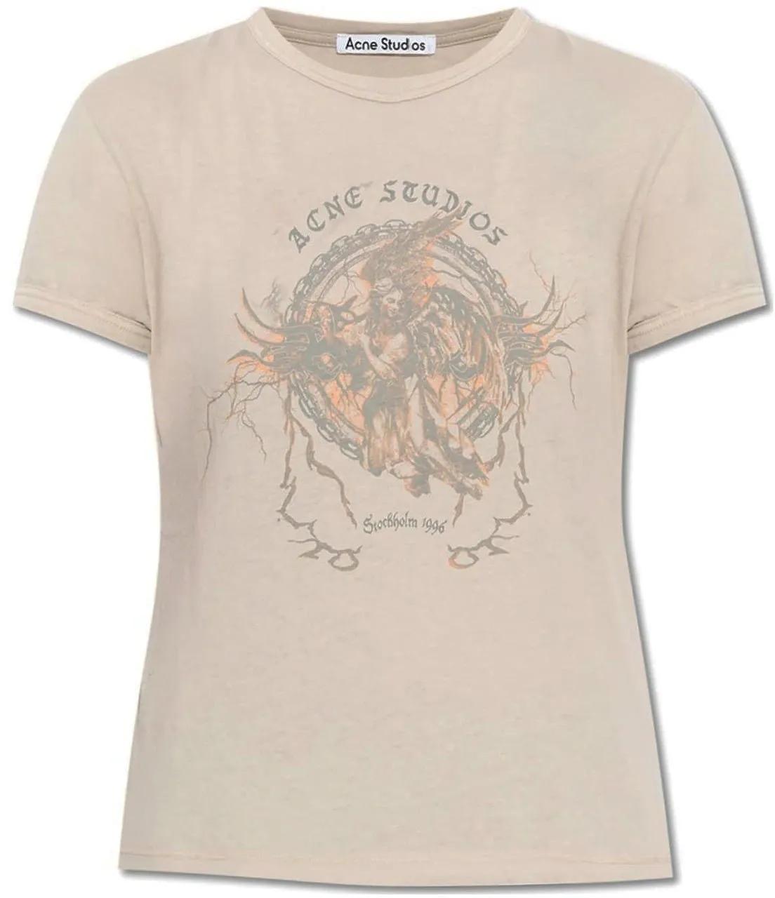 Thumbnail - Acne Studios - Acne Studios Printed T-Shirt - Größe M - grau