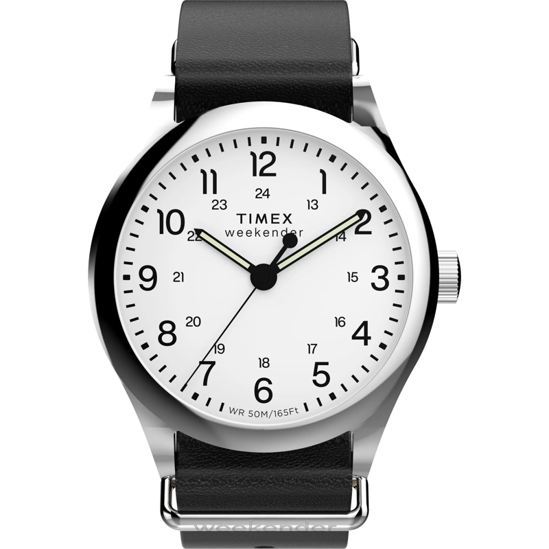 Timex Quarzuhr Quarz-Analoguhr Timex Weekender New England 3 Hand schwarz