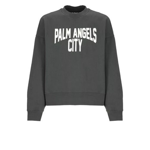 Palm Angels Sweatshirt With Logo Grey 