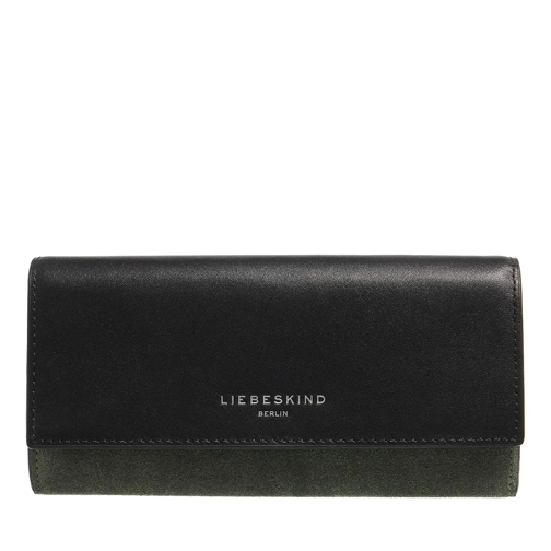 Liebeskind Berlin Lora Suede Cypress Green Flap Wallet