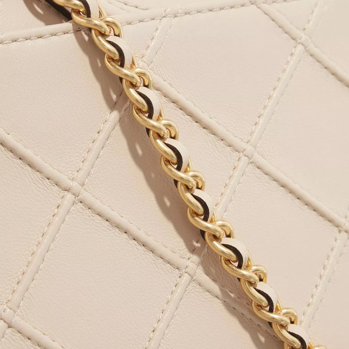 Tory Burch Fleming Soft Chain Wallet New Cream | Wallet On A Chain