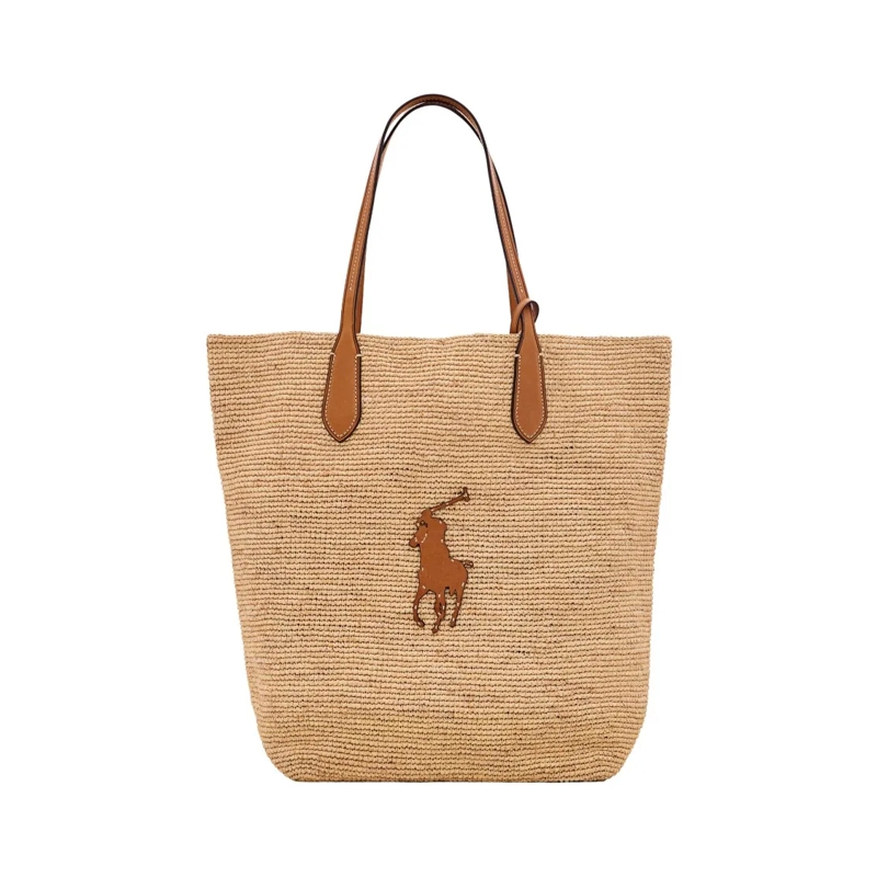 Polo Ralph Lauren Tote N/S Tote-Tote-Large Natural/Cuoio