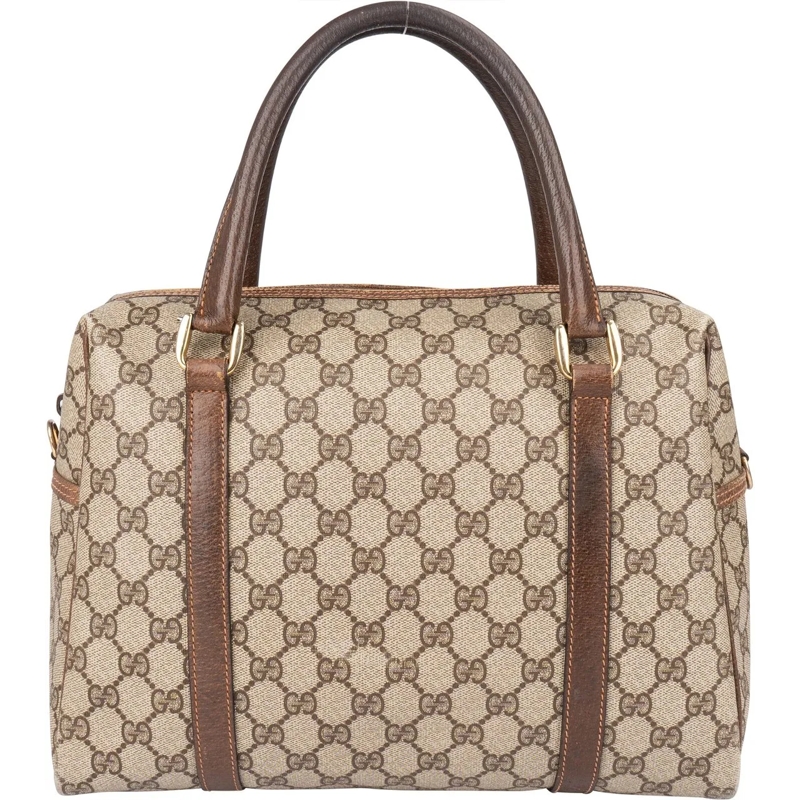 Gucci Tote Gucci GG Supreme Monogram Boston Handbag beige
