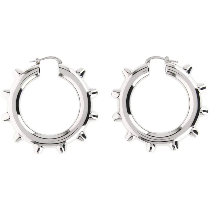 Jil Sander Creolen Earrings 731 Silver silber