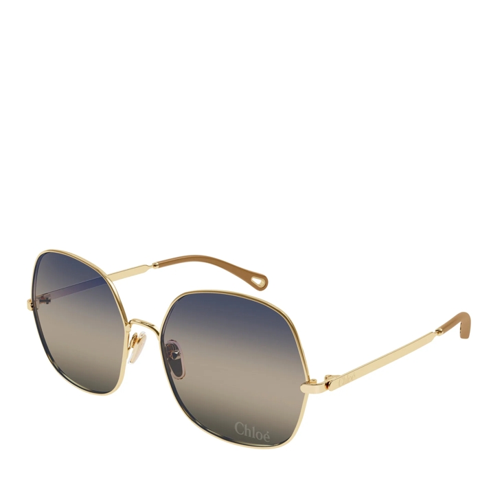 Chloé CH0282S-002 Gold-Gold-Blue | Sunglasses