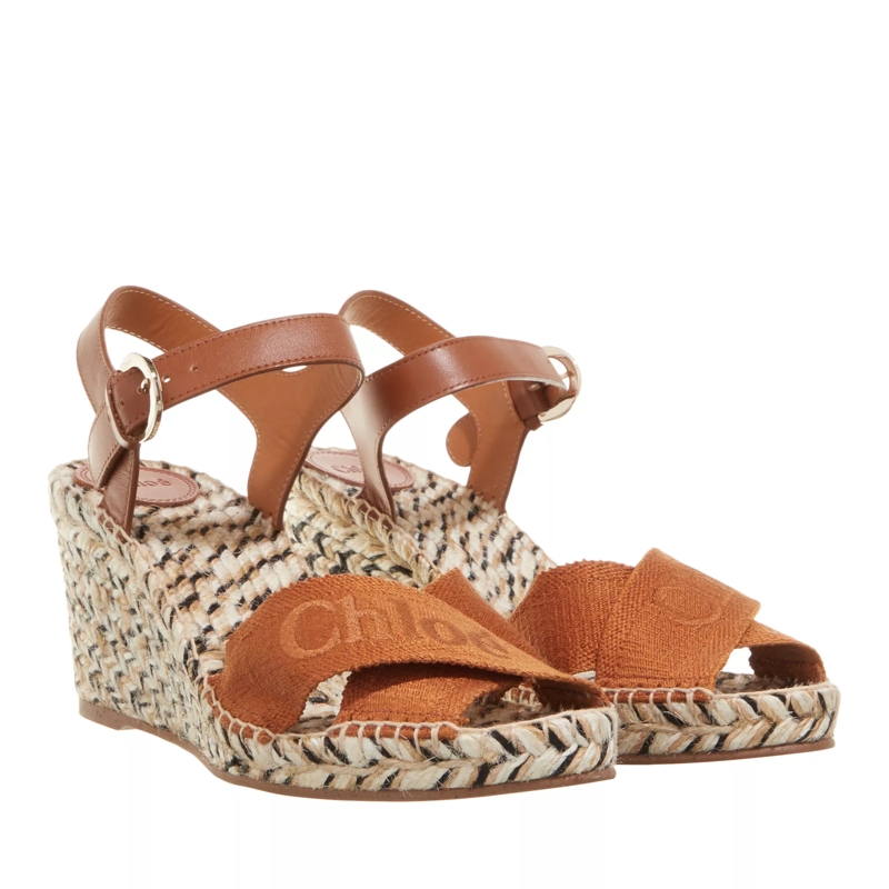 Chloé Sandalen Espadrille Sandals Sepia Brown