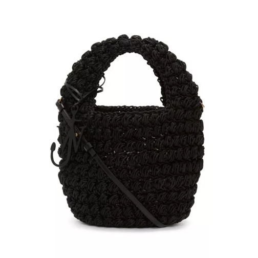 J.W.Anderson Black Popcorn Basket Bag Black Borsa a tracolla