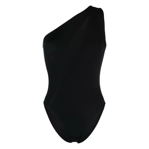 Versace Slashed Black Swimsuit Black 