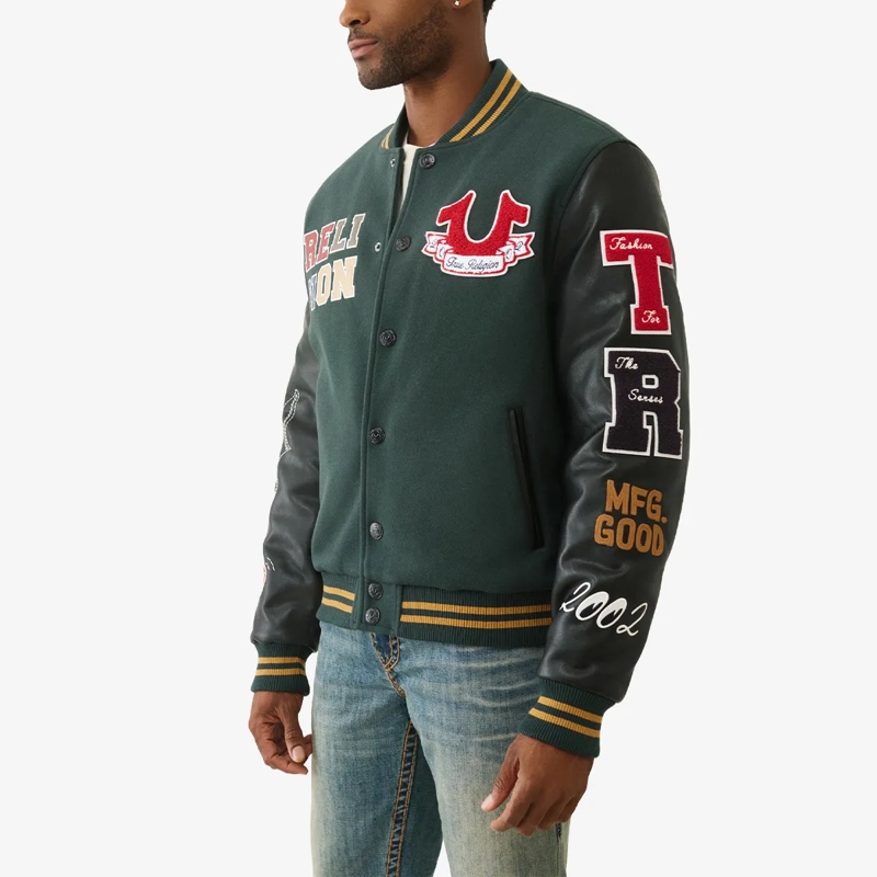 True Religion Blouson Collgejacke CAT bunt(Image 3)