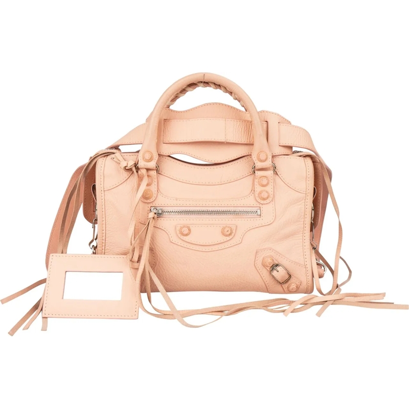 Balenciaga Schultertasche Balenciaga Leather City Mini Handbag rose