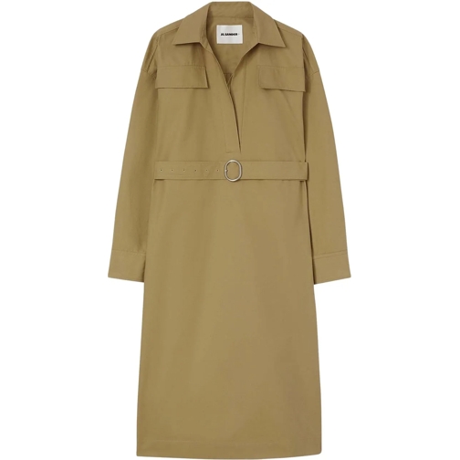 Jil Sander Veste de transition Cotton Midi Shirt Dress mehrfarbig