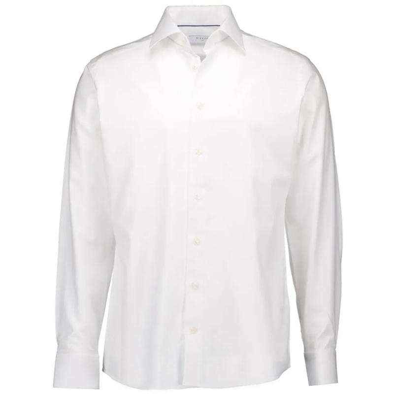 Eton  Eton Lange Mouw Overhemden Wit 100011801 weiß