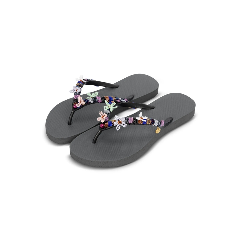 UZURII Flip Flops Zehentrenner Las Dalias Blue silber(Image 3)