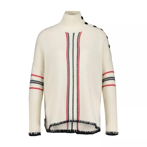 Kujten Oversize-Pullover Pamela im Streifen-Design 481038 Weiß 