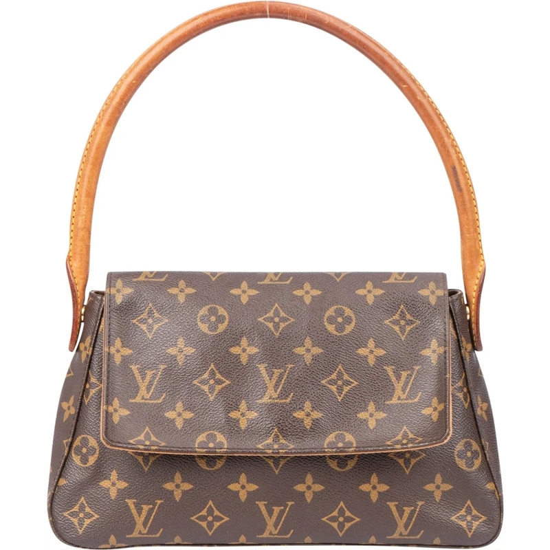 Louis Vuitton Tote Louis Vuitton Canvas Monogram Looping PM Handbag braun