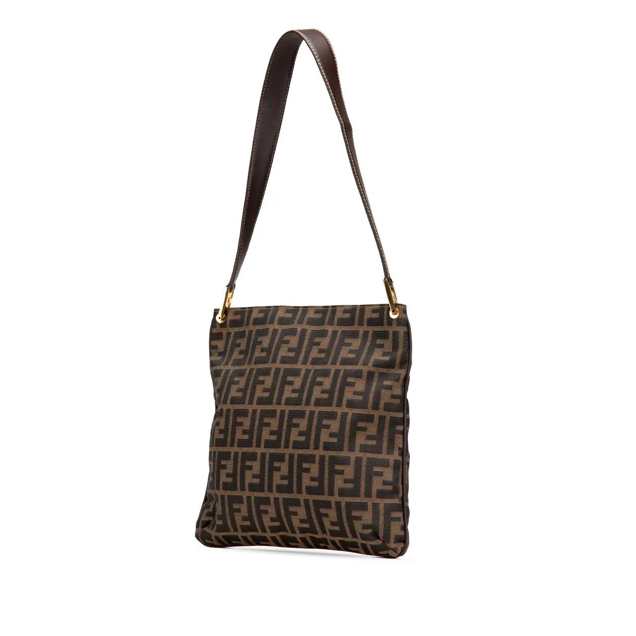 Thumbnail - Fendi Hobo Bags - Zucca Canvas Shoulder Bag - Gr. unisize - in Braun - für Damen