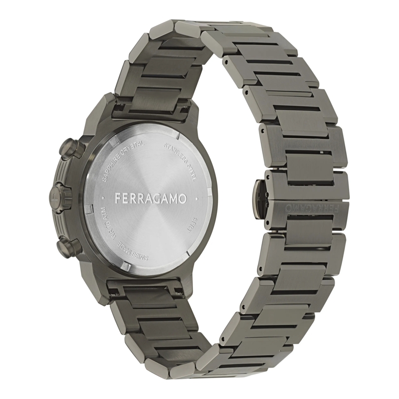 Salvatore Ferragamo Chronograph Quarz-Chronographenuhr Rt-Ferragamo Nima Chrono grau(Image 2)