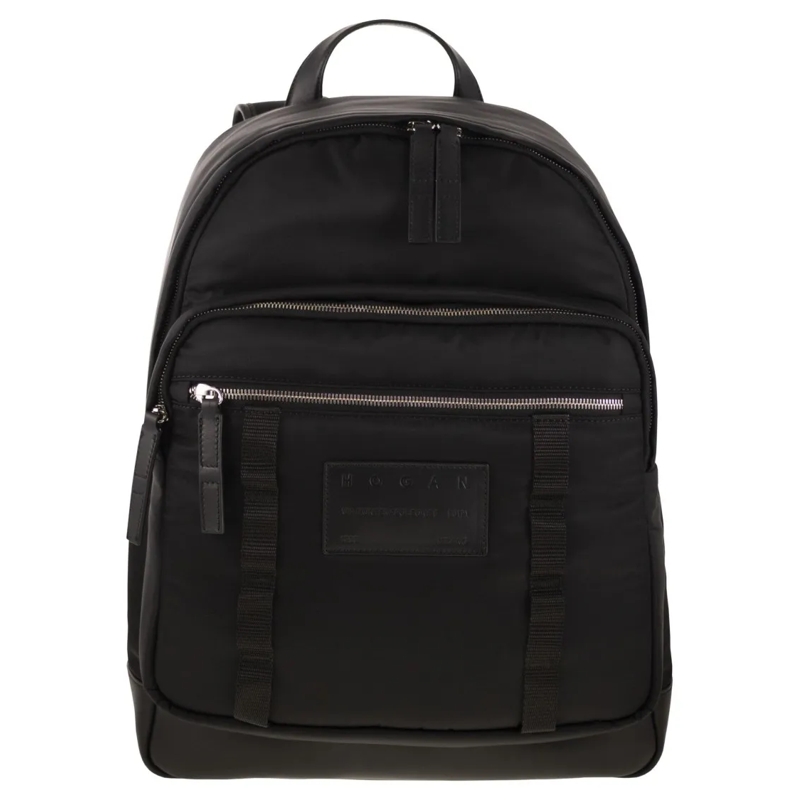 Hogan Rucksack Technical Fabric Backpack Black