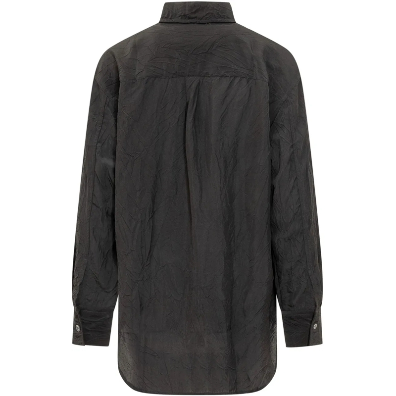 Studio Nicholson Bluse OVERSIZED SHIRT dunkelgrau(Image 2)