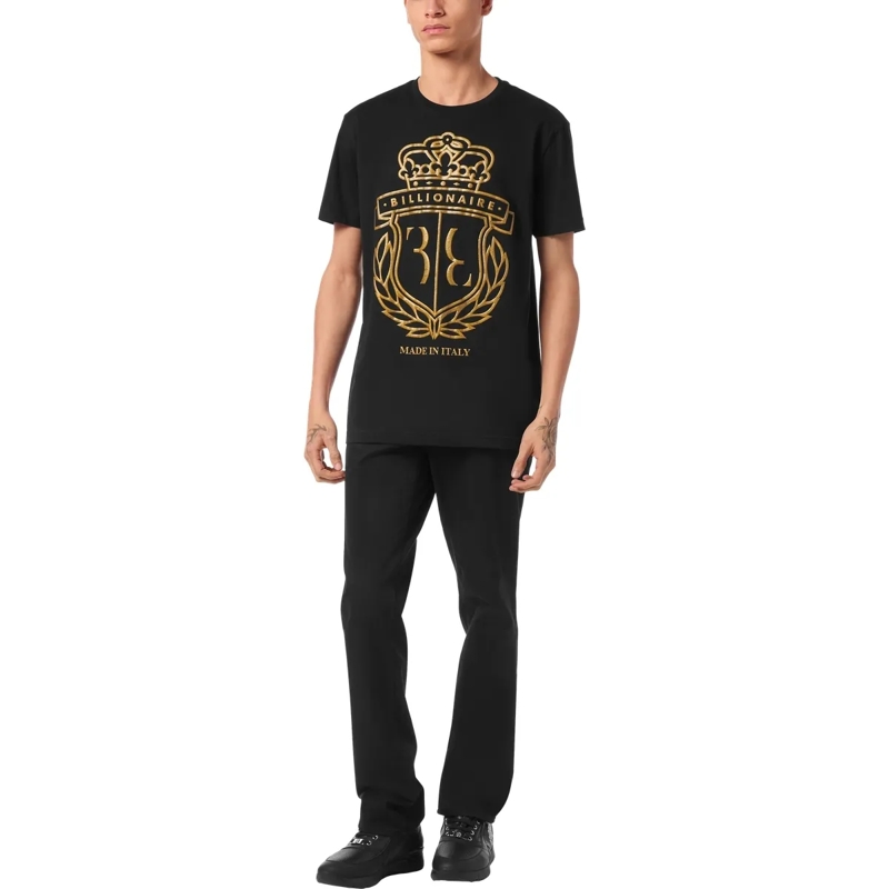 BILLIONAIRE T-Shirt T-Shirt Rundhalsausschnitt Ss Crest schwarz(Image 3)