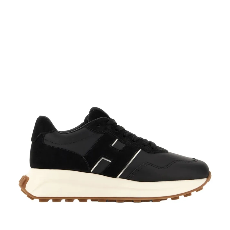 Hogan Lage-top sneaker Lace-Up Shoes With Smooth Black