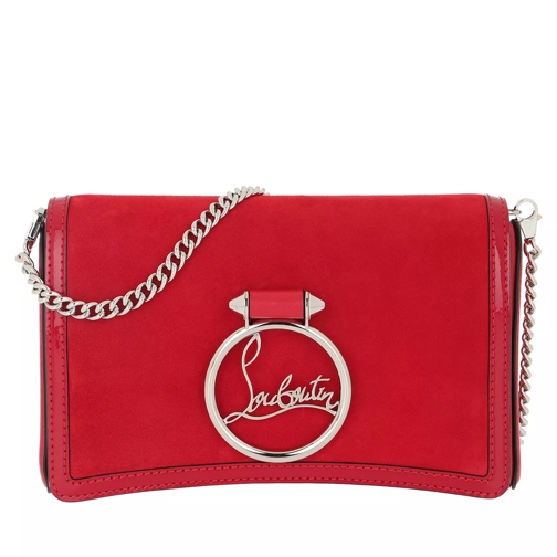 Christian Louboutin Rubylou Clutch Leather Rouge Clutch