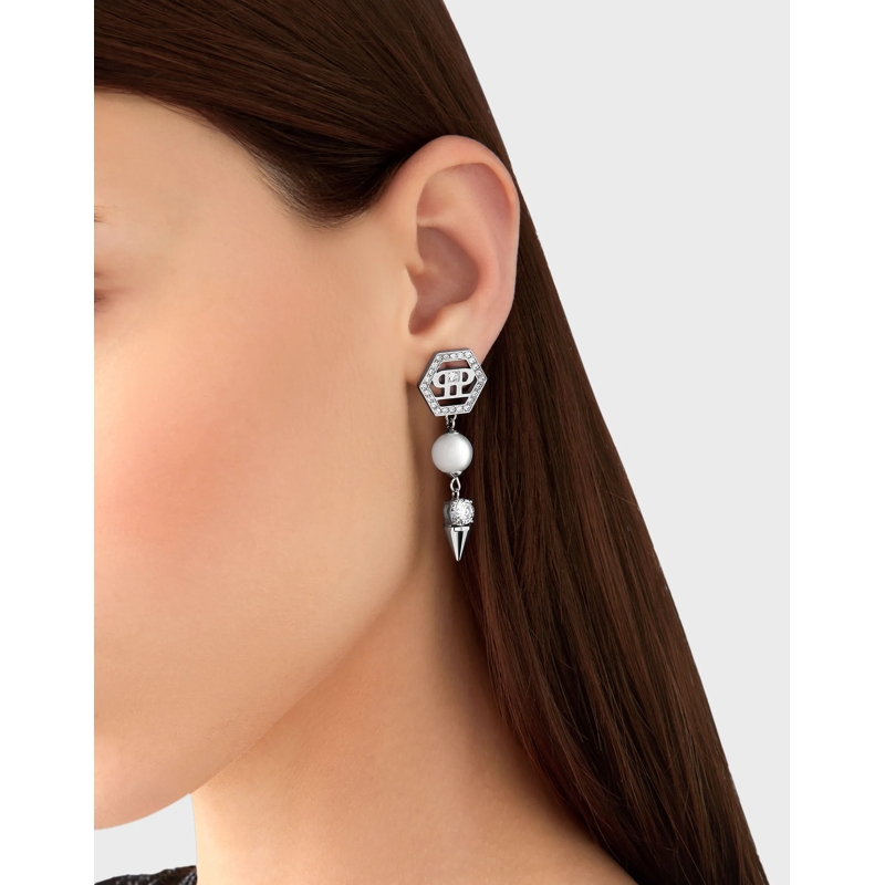 Philipp Plein Ohrhänger Ohrringe Rhapsody silber(Image 4)