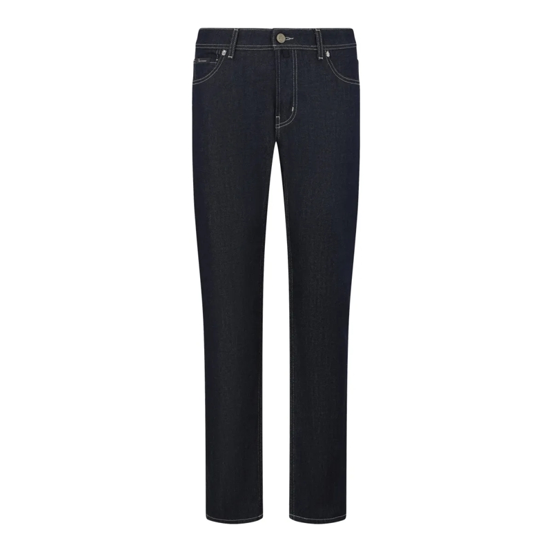 BILLIONAIRE Jeans mit geradem Bein Super Straight Cut Jeans Leather Details schwarz