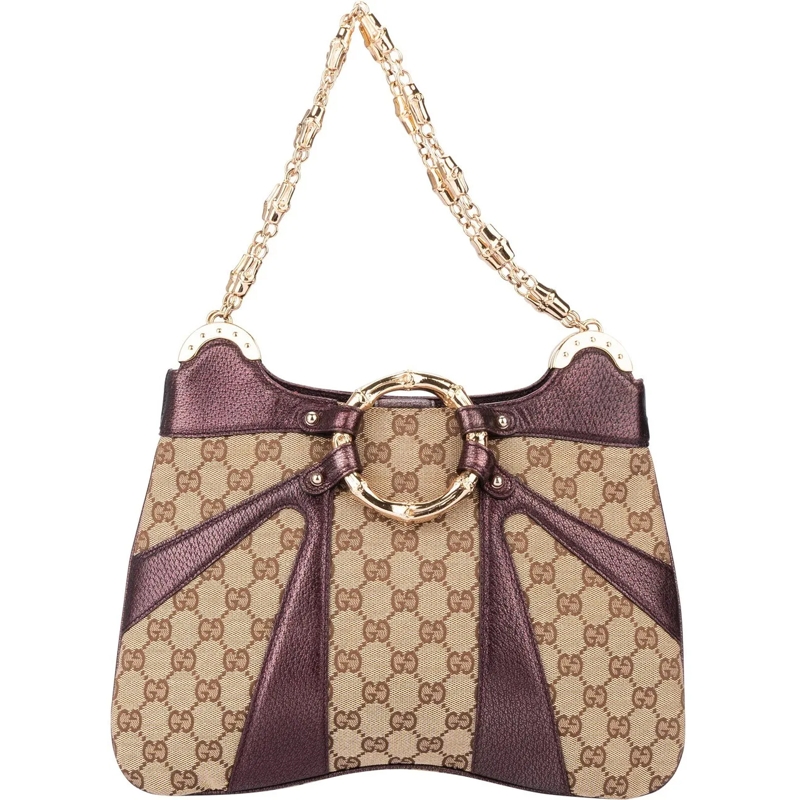 Gucci Schultertasche Gucci GG Tom Ford Bamboo Handbag mehrfarbig