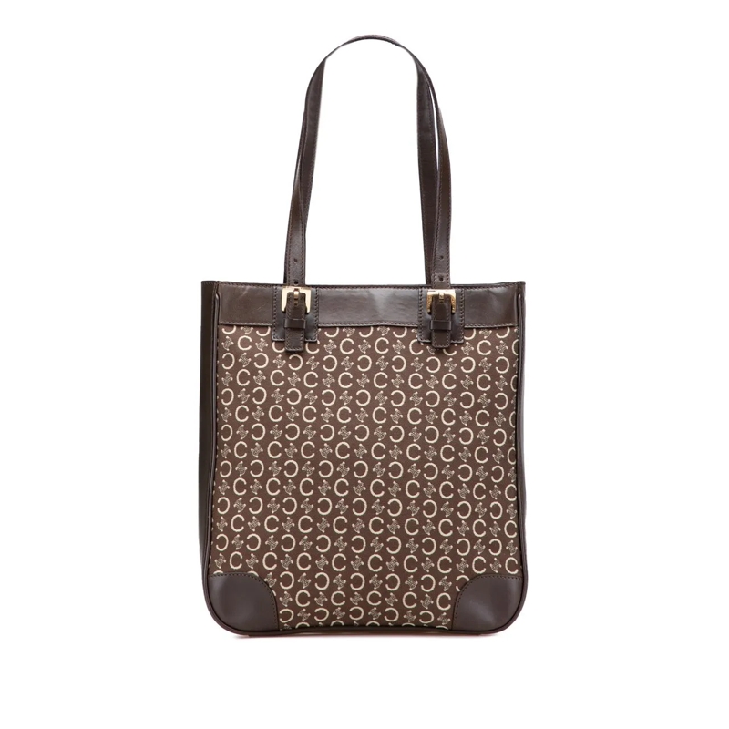 Celine Shopper C Macadam Canvas Tote braun