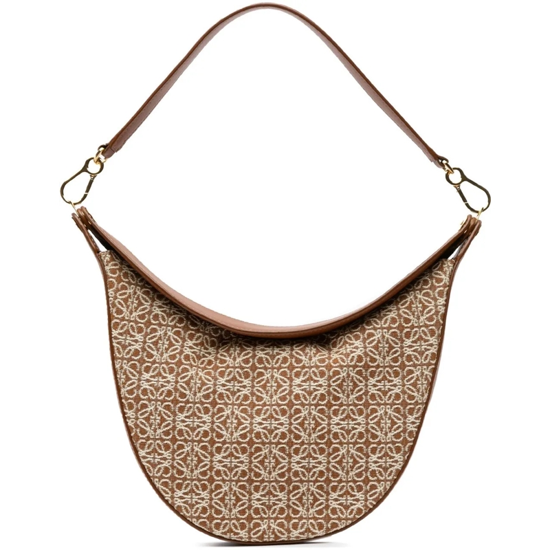 Loewe Sac à bandoulière Anagram Canvas Luna Hobo braun