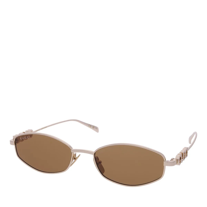 Gucci Sonnenbrille GG1802S-005 Gold-Gold-Brown