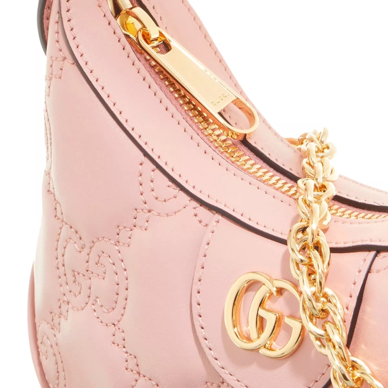 Gucci Pochette Mini GG Shoulder Bag Matelassé Leather Light Pink(Image 5)