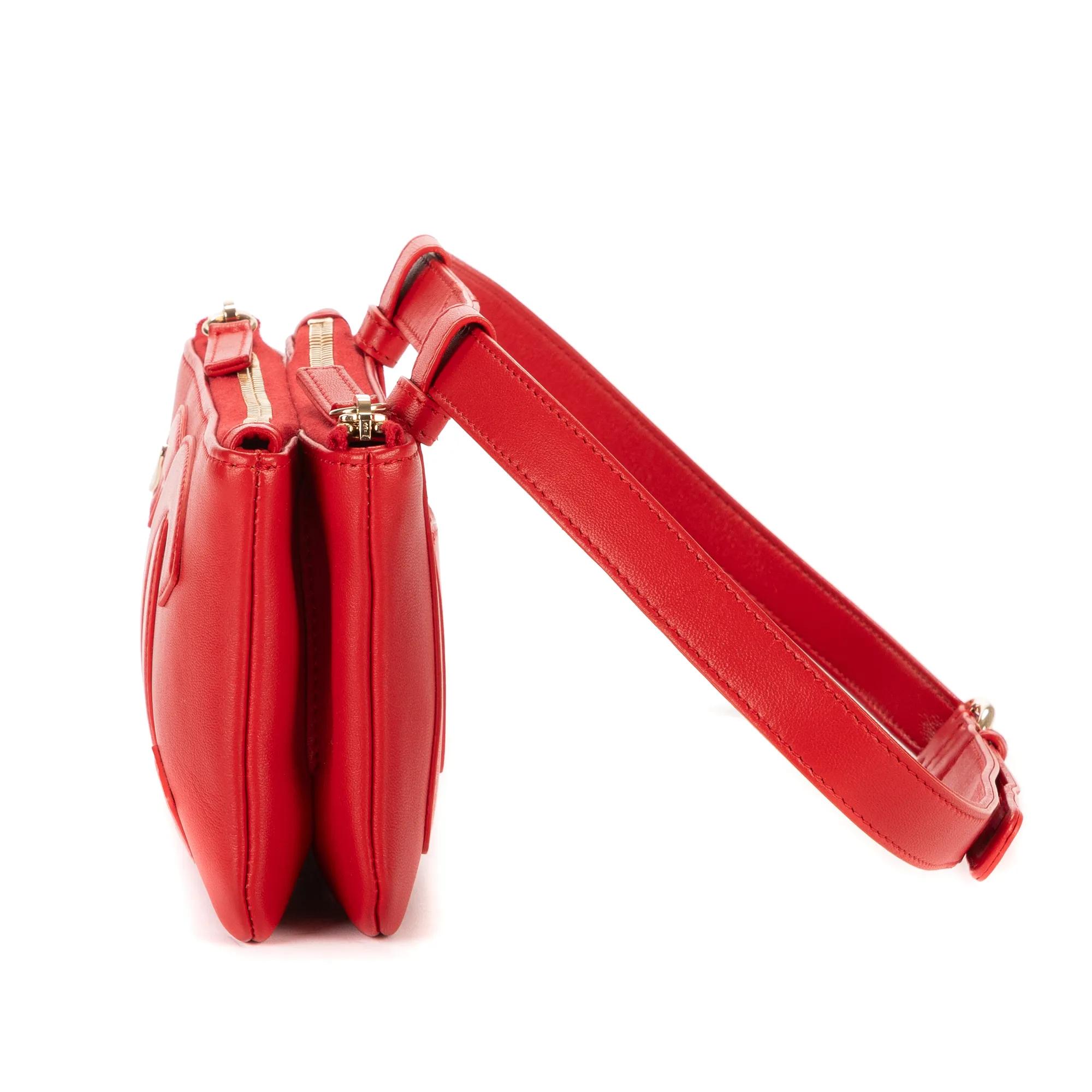 Thumbnail - Chanel Crossbody Bags - CC Mania Double Zip Wrist Pouch - Gr. unisize - in Rot - für Damen