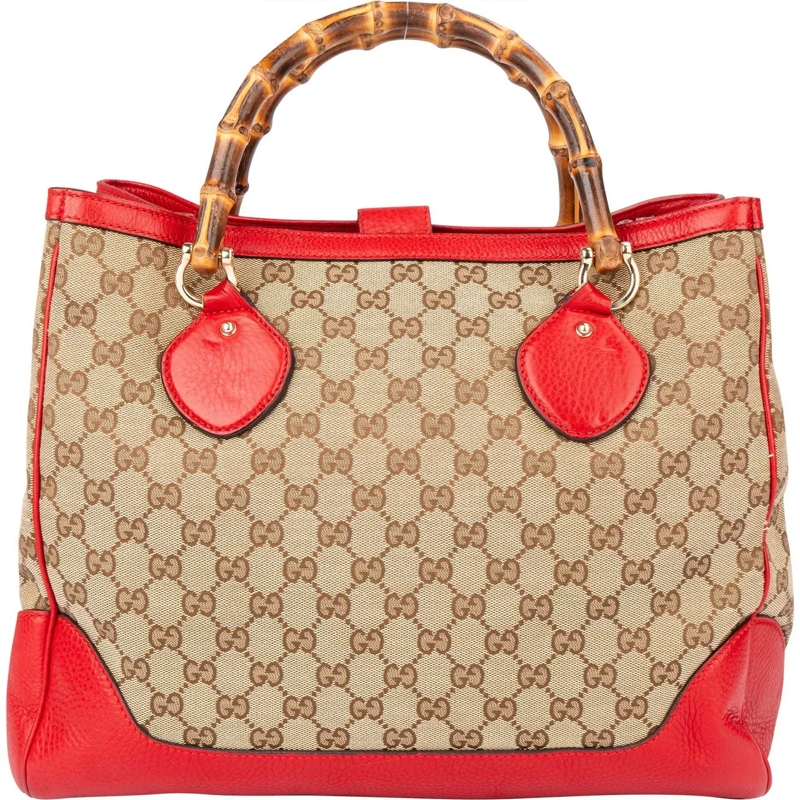 Gucci Schultertasche Gucci GG Monogram Bamboo Handbag mehrfarbig