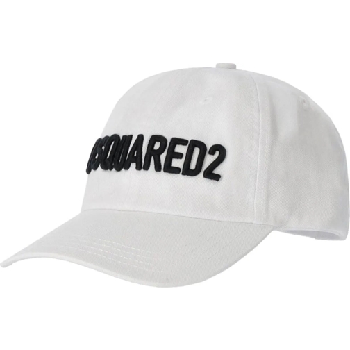 Dsquared2  D2 Logo White Baseball Cap White weiß