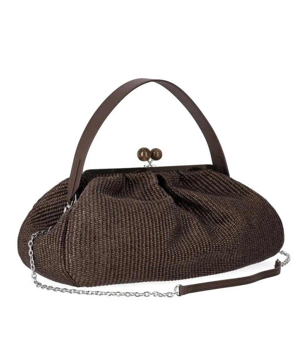 Max Mara Crossbody bags Weekend Pasticcino Nabarro Large Dark Bro in bruin