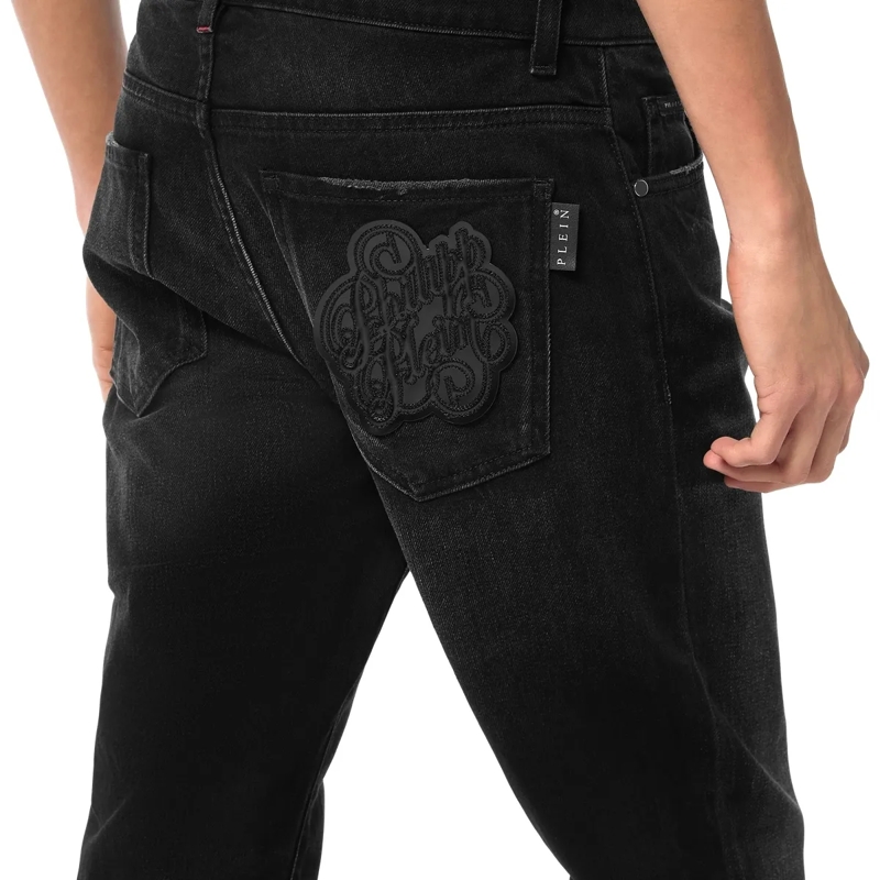 Philipp Plein Skinny-Leg-Jeans Jeans Regular Fit black washed(Image 5)