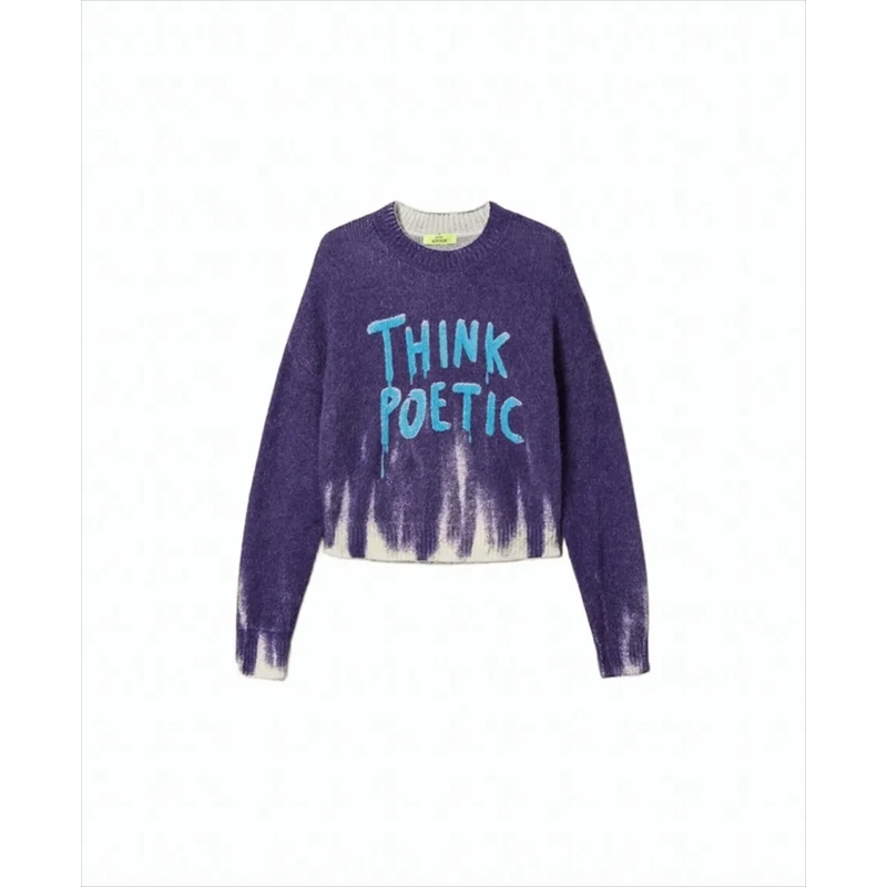 Twinset Actitude Trui Royal Violet/Poetic Sweaters Purple