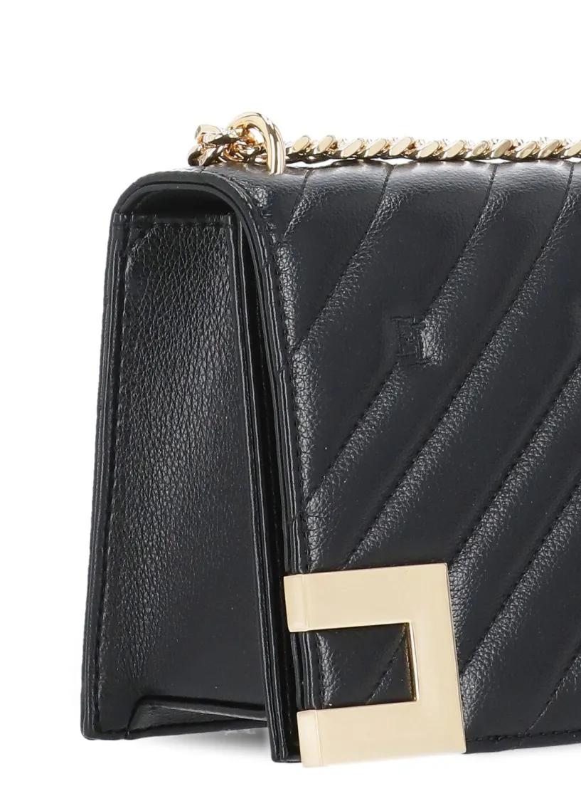 Elisabetta Franchi Crossbody bags.. Black in zwart