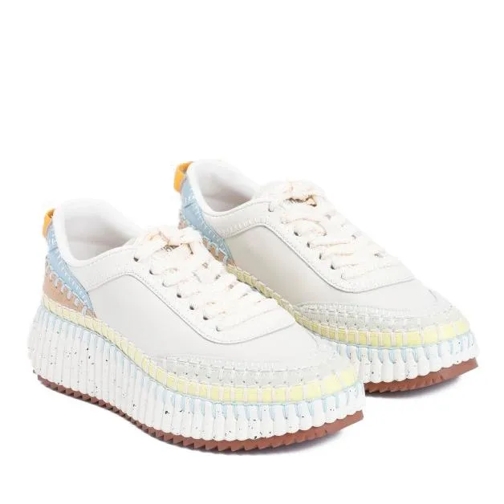 Chloé lage-top sneaker Cloudy Sky Calf Leather Nama Sneakers Multicolor