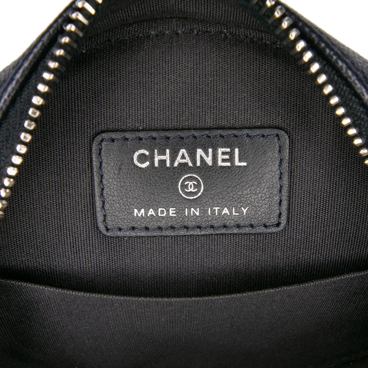 Thumbnail - Chanel Hobo Bags - Caviar Striped CC Filigree Round Crossbody - Gr. unisize - in Blau - für Damen